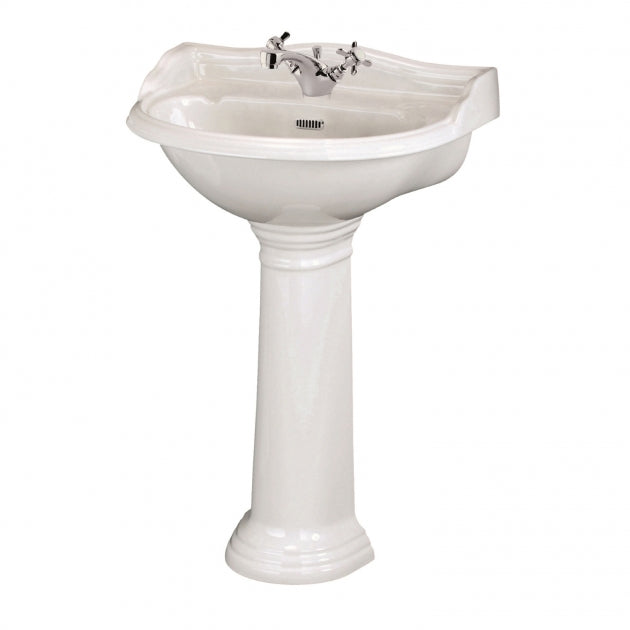Chiltern Basin With Full Pedestal - White