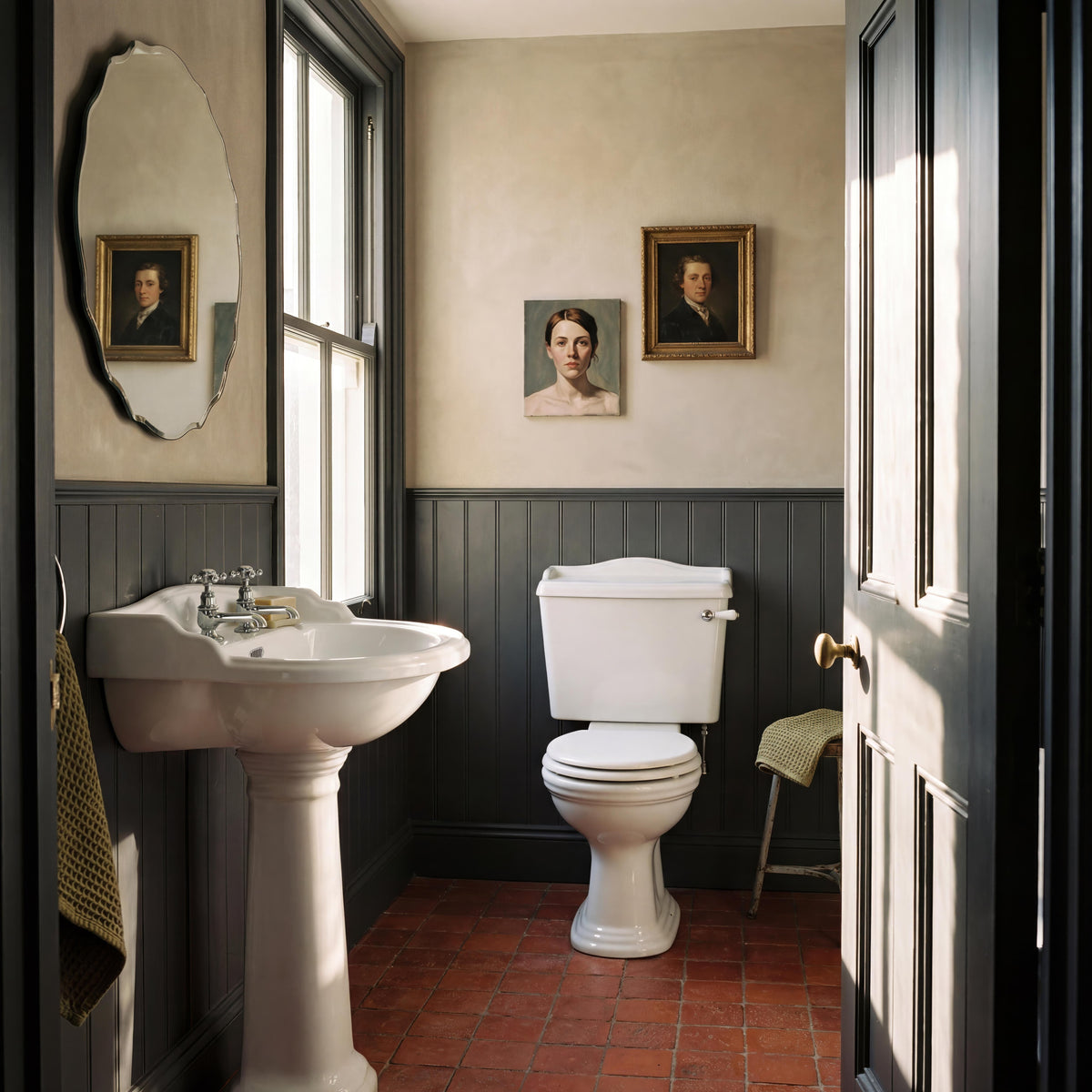 Chiltern Basin With Full Pedestal - White