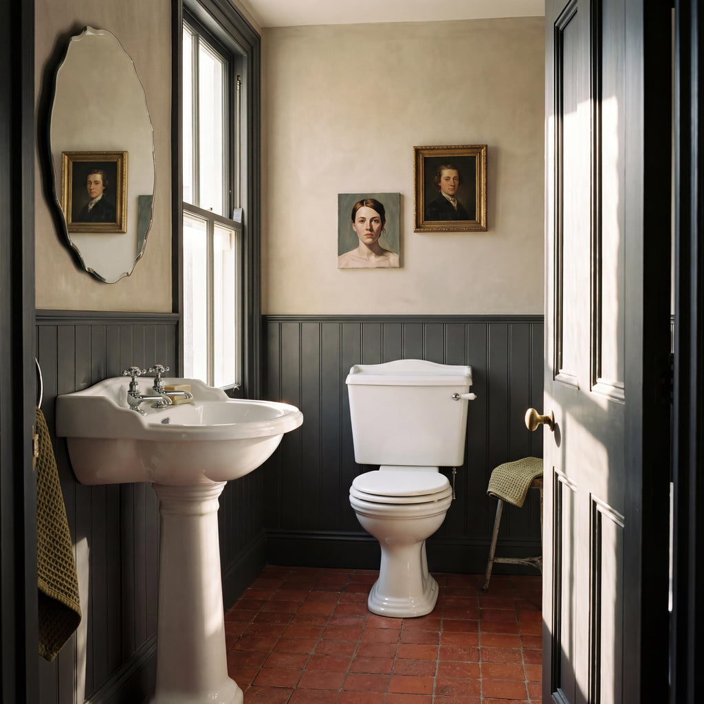 Chiltern Traditional Back To Wall Close Coupled Toilet With Cistern & Seat - White