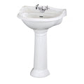 Chiltern Basin With Full Pedestal - White