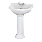 Chiltern Basin With Full Pedestal - White