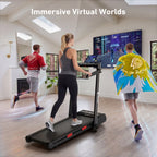 DeerRun Z10 Pro Muse Type 2 in 1 Foldable Treadmill with Remote Control, 12% Auto Incline