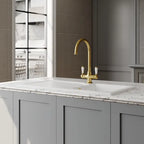 Inspire 865mm Single Bowl Compact Countertop Drainer Sink - White