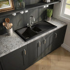 Inspire 1010mm 1.5 Bowl Rectangular Plain Countertop Drainer Sink