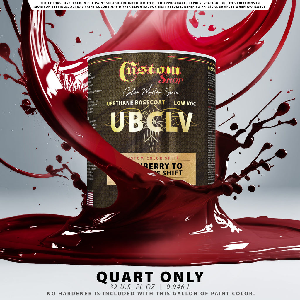 CCS Custom Color Shift Automotive Paint - Cranberry to Tangerine Shifting Effect - Quart