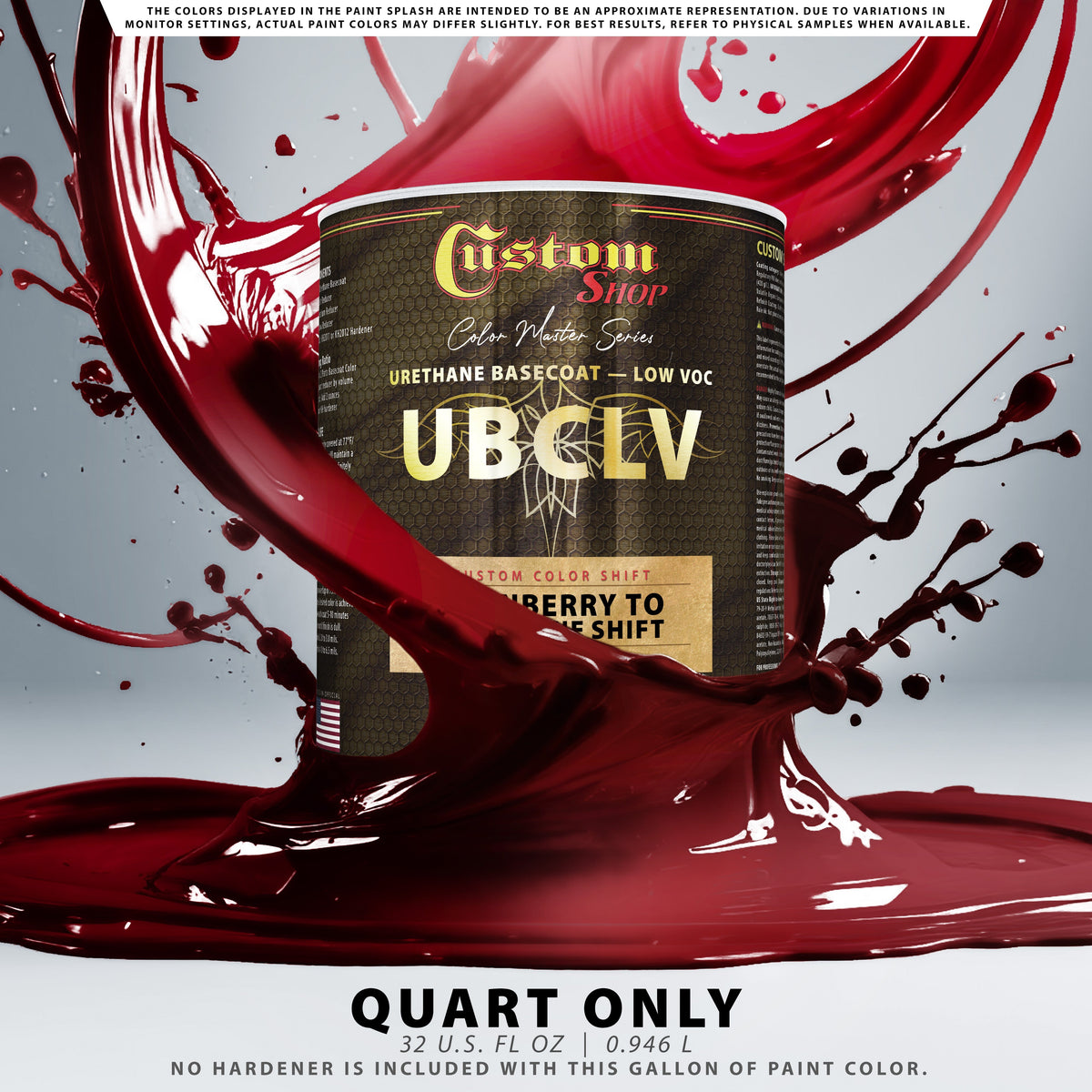 CCS Custom Color Shift Automotive Paint - Cranberry to Tangerine Shifting Effect - Quart