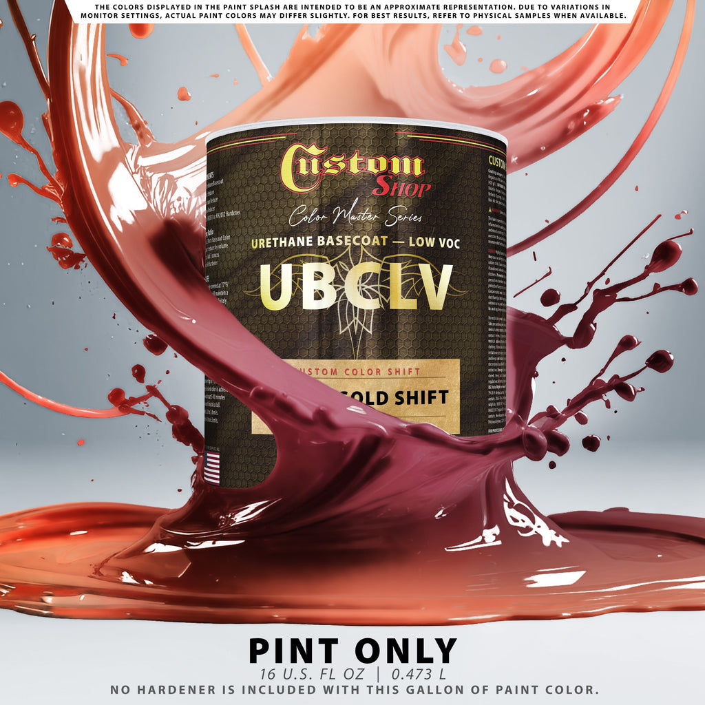 CCS Custom Color Shift Automotive Paint - Red to Gold Shifting Effect - Pint