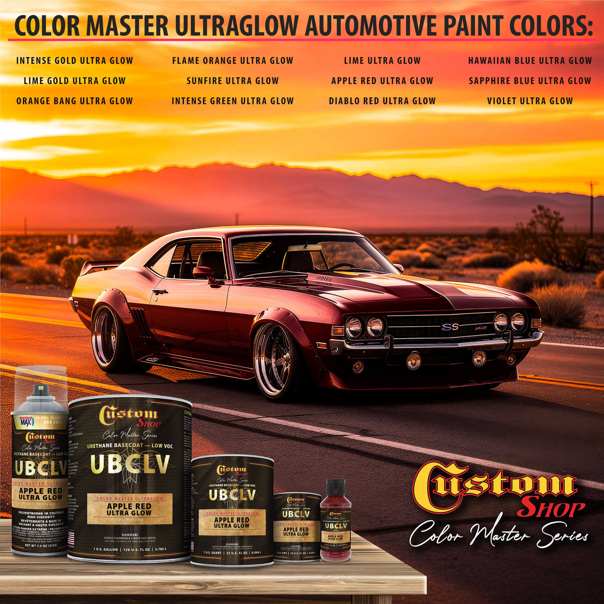 CMU Color Master Ultraglow - Apple Red Ultra Glow- Gallon