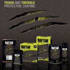 U-POL Raptor Tintable Urethane Spray-On Truck Bed Liner Kit with Custom Coat Spray Gun with Regulator, 6 Quart Kit