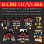GM White 2 Gallon Urethane Spray-On Truck Bed Liner Kit with Spray Gun and Regulator - Easy Mixing, Shake, Shoot - Textured Protective Coating