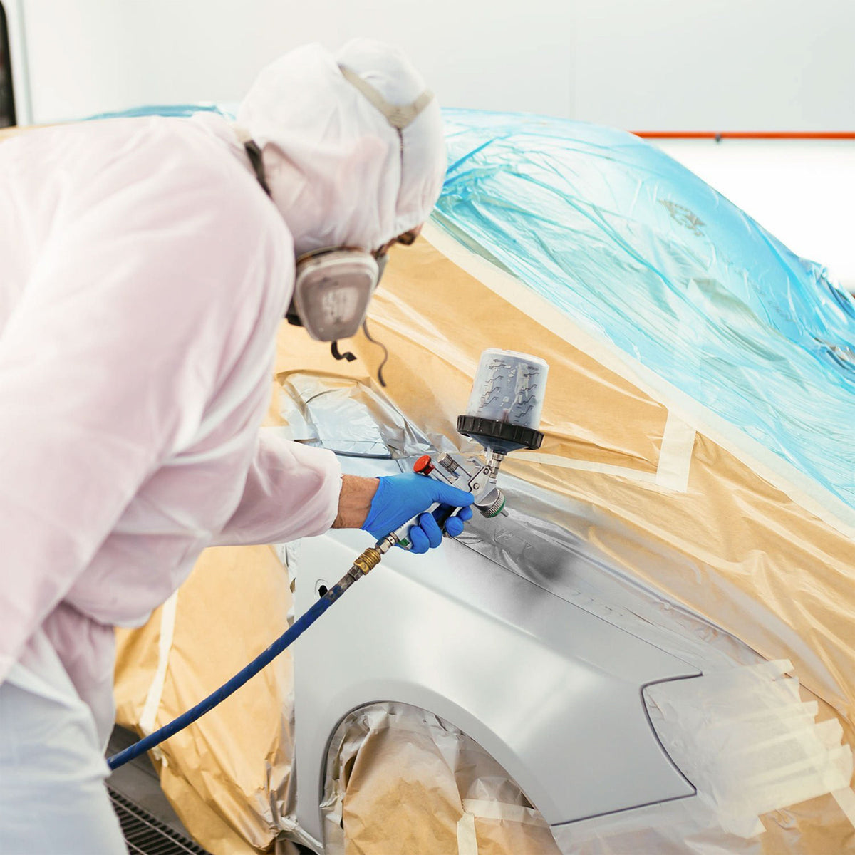 Gray DTM High Build Urethane Primer Surfacer (Direct to Metal) 2.1 VOC, 1-1/4 Gallon Kit - Fast Dry High-Performance Primer - Automotive and