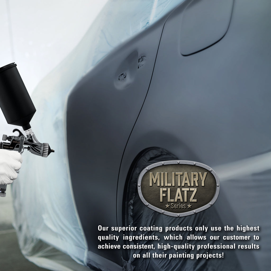 Military Flatz 595-25045 Insignia Blue - 2K Urethane Flat Automotive Paint - Quart Kit