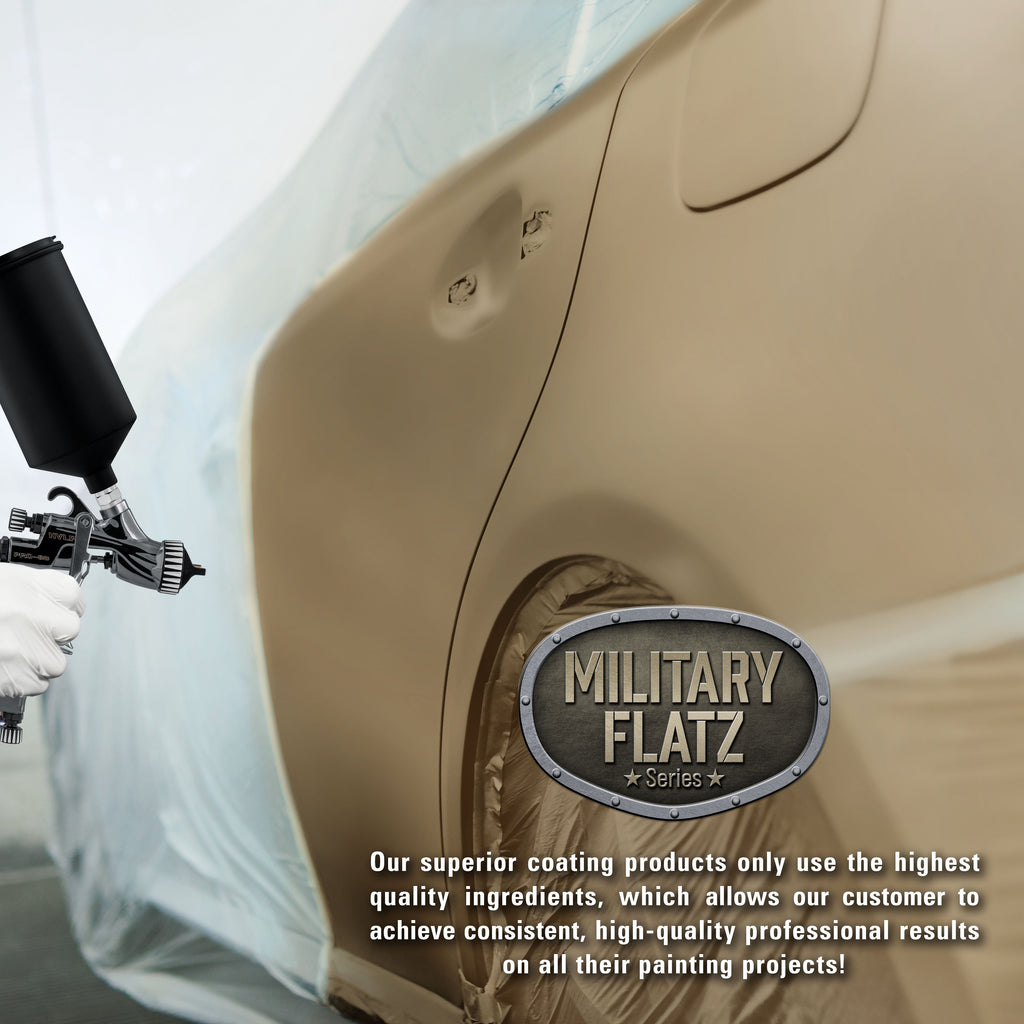 Military Flatz 595-33303 Khaki -2K Urethane Flat Automotive Paint - Gallon Kit