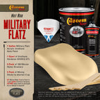 Military Flatz 595-33446 Desert Tan - 2K Urethane Flat Automotive Paint - Gallon Kit
