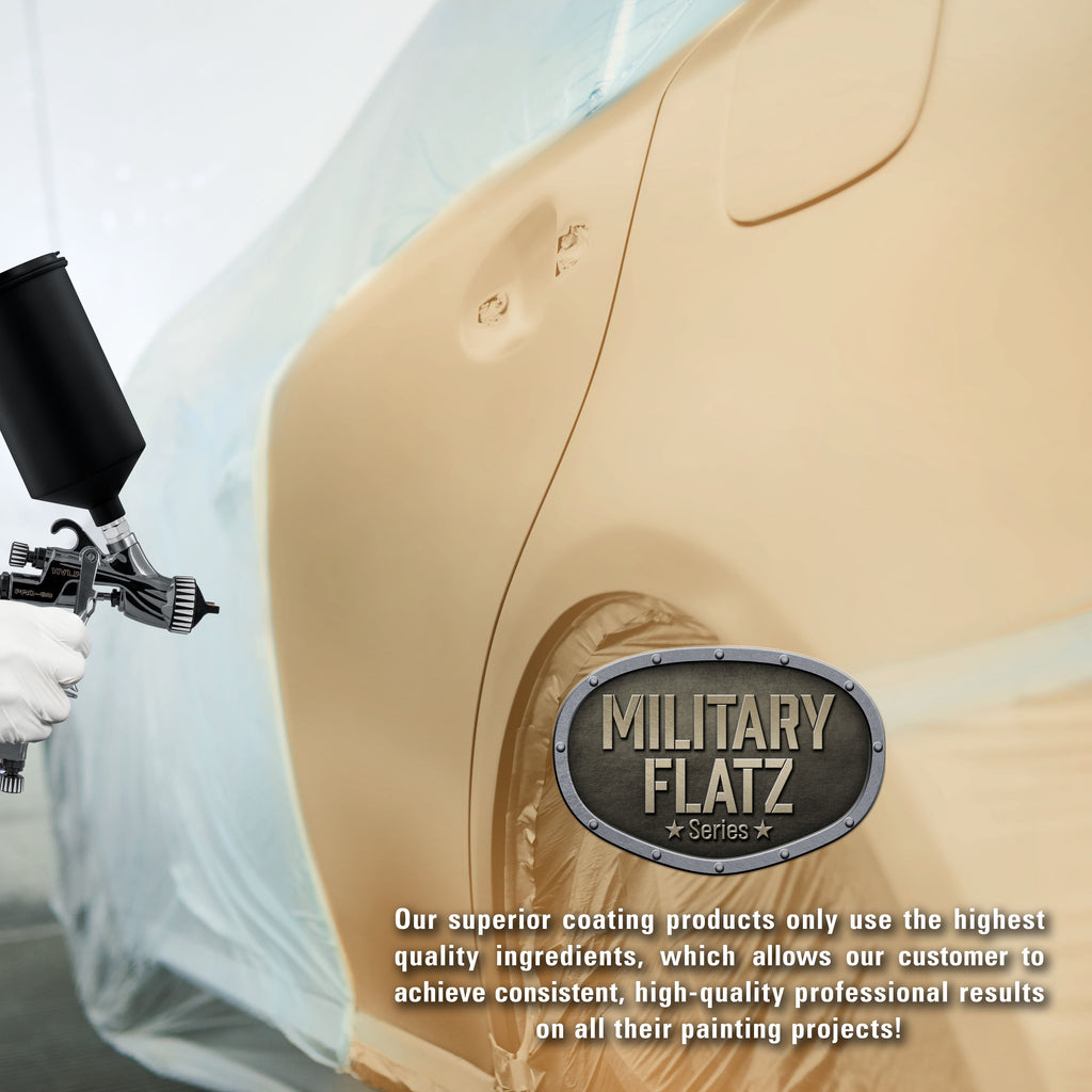 Military Flatz 595-33446 Desert Tan - 2K Urethane Flat Automotive Paint - Quart Kit