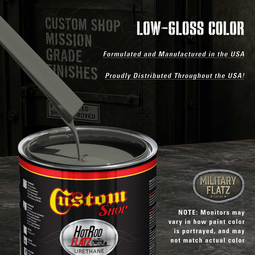 Military Flatz 595-34052 USMC Dark Olive - 2K Urethane Flat Automotive Paint - Gallon Kit