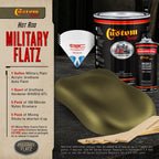 Military Flatz 595-34089 Olive Green - 2K Urethane Flat Automotive Paint - Gallon Kit