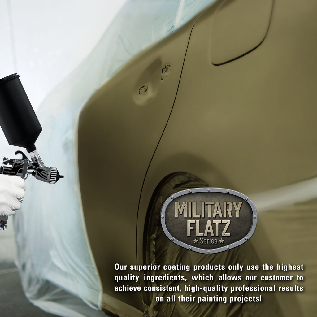 Military Flatz 595-34089 Olive Green - 2K Urethane Flat Automotive Paint - Gallon Kit