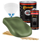 Military Flatz 595-34128 Woodland Green - 2K Urethane Flat Automotive Paint - Gallon Kit