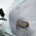 Military Flatz 595-36300 Aircraft Gray - 2K Urethane Flat Automotive Paint - Quart Kit
