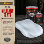 Military Flatz 595-36375 Light Gray - 2K Urethane Flat Automotive Paint - Quart Kit