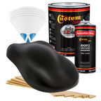 Military Flatz 595-37030 Black - 2K Urethane Flat Automotive Paint - Gallon - Kit
