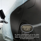 Military Flatz 595-37030 Black - 2K Urethane Flat Automotive Paint - Quart Kit