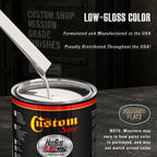 Military Flatz 595-37925 White - 2K Urethane Flat Automotive Paint - Quart Kit