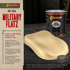 Military Flatz 595-33446 Desert Tan - 2K Urethane Flat Automotive Paint - Quart