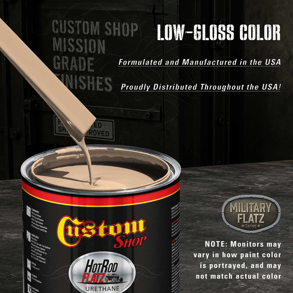Military Flatz 595-33690 Field Tan - 2K Urethane Flat Automotive Paint -2K Aerosol