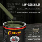 Military Flatz 595-34128 Woodland Green - 2K Urethane Flat Automotive Paint - Gallon