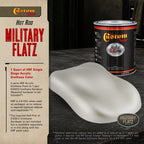 Military Flatz 595-36270 Haze Gray - 2K Urethane Flat Automotive Paint - Quart