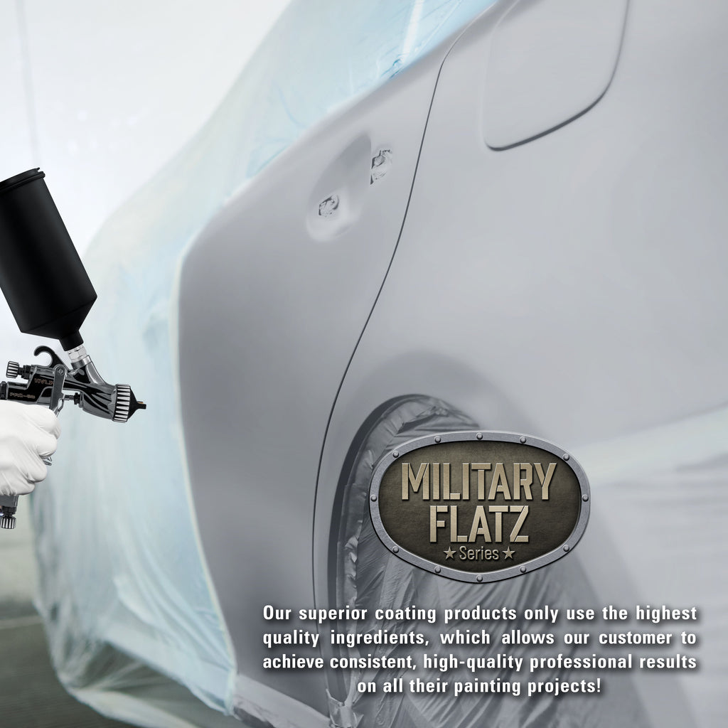 Military Flatz 595-36300 Aircraft Gray - 2K Urethane Flat Automotive Paint - Gallon