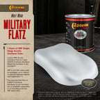 Military Flatz 595-36473 Air Force Gray - 2K Urethane Flat Automotive Paint - Quart
