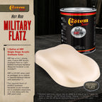 Military Flatz 595-36521 Frost Beige - 2K Urethane Flat Automotive Paint - Gallon