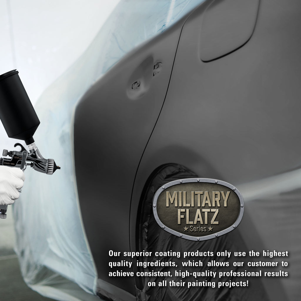 Military Flatz 595-37031 Camo Smoke Black - 2K Urethane Flat Automotive Paint - 2K Aerosol