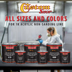 Premium 1K Acrylic Non-Sanding Primer Sealer Paint, Color White, 1 Quart - Fast Drying, Ready-To-Spray, Apply Over Automotive Primer Surfacers