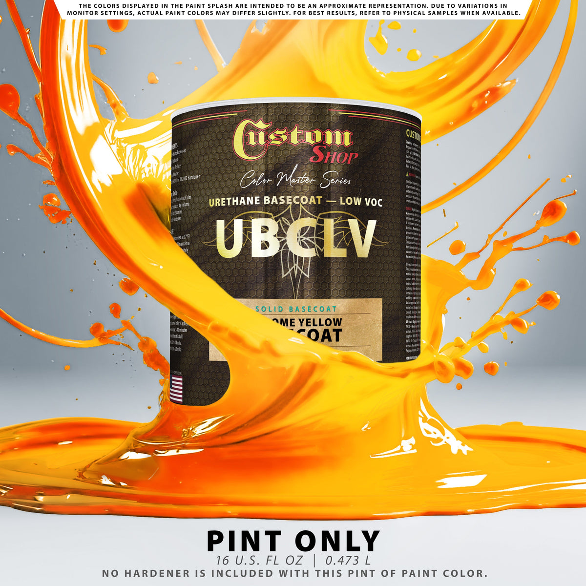 SBC Solid Basecoat - Chrome Yellow Basecoat- Pint