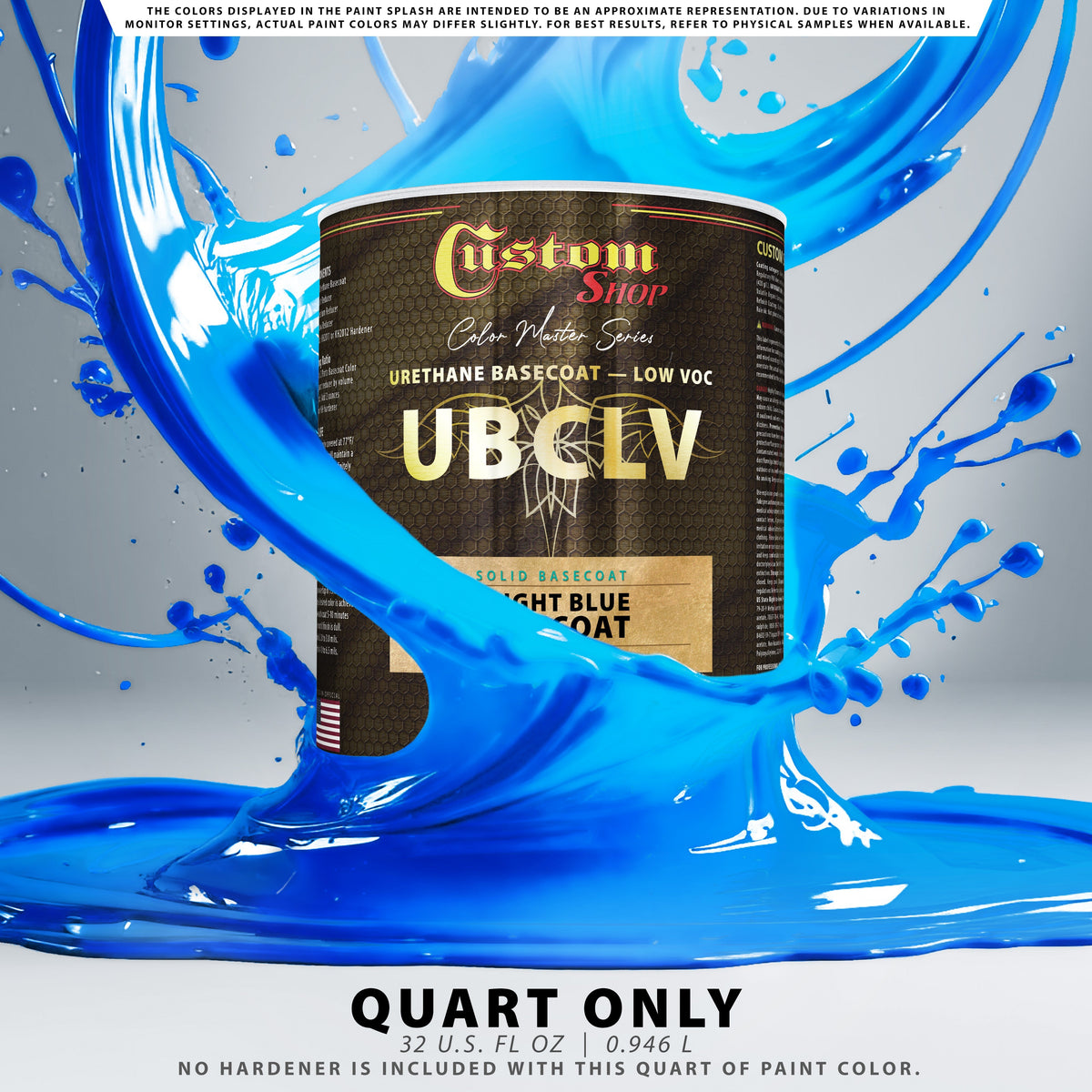 SBC Solid Basecoat - Bright Blue Basecoat- Quart