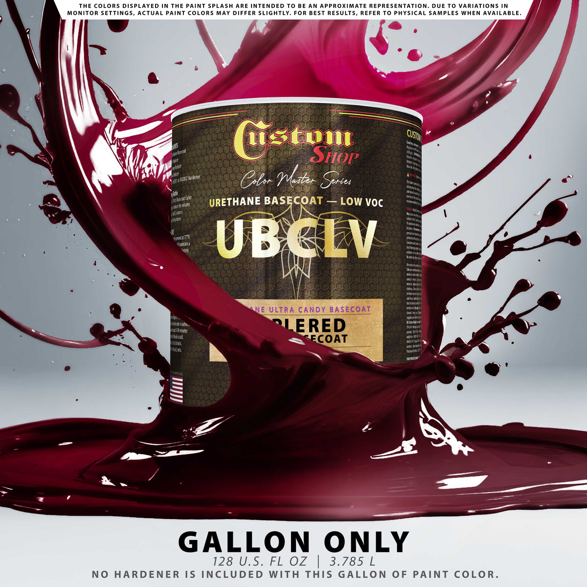 UCB Urethane Ultra Candy Basecoat - Apple Red Candy Basecoat- Gallon