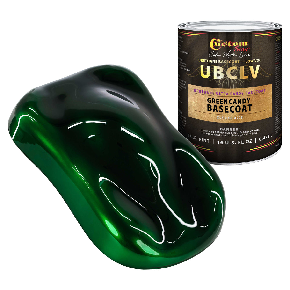 UCB Urethane Ultra Candy Basecoat - Green Candy Basecoat- Pint