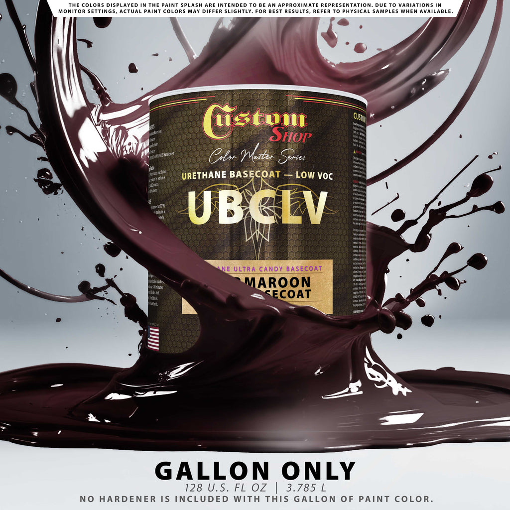 UCB Urethane Ultra Candy Basecoat - Deep Maroon Candy Basecoat- Gallon
