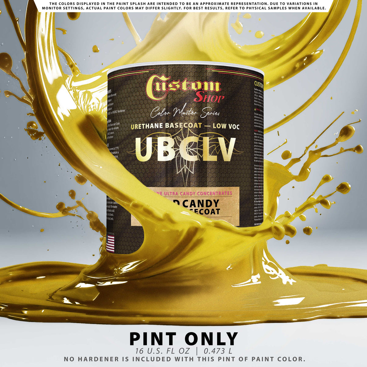 UFC Urethane Ultra Flake Colors - Gold Candy Flake Basecoat- Pint