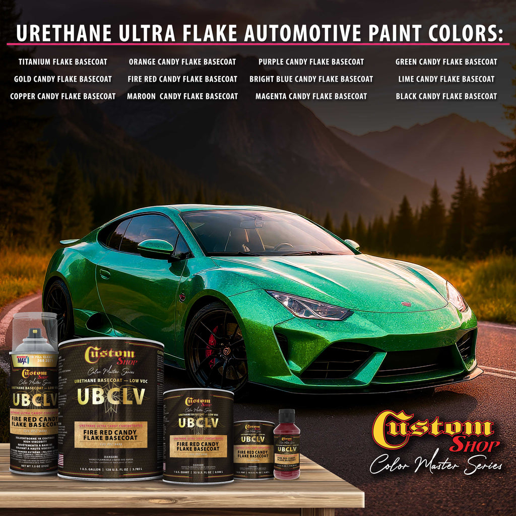 UFC Urethane Ultra Flake Colors - Fire Red Candy Flake Basecoat- Gallon