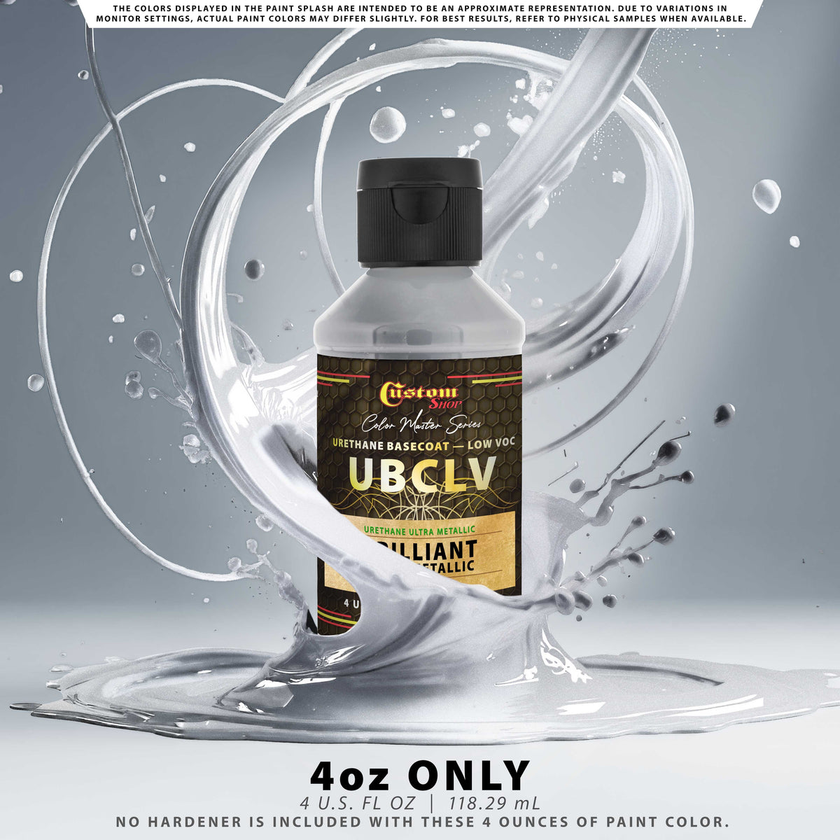 UMC Urethane Ultra Metallic Colors - Brilliant Silver Metallic - 4-Ounce Ready to Spray Bottle