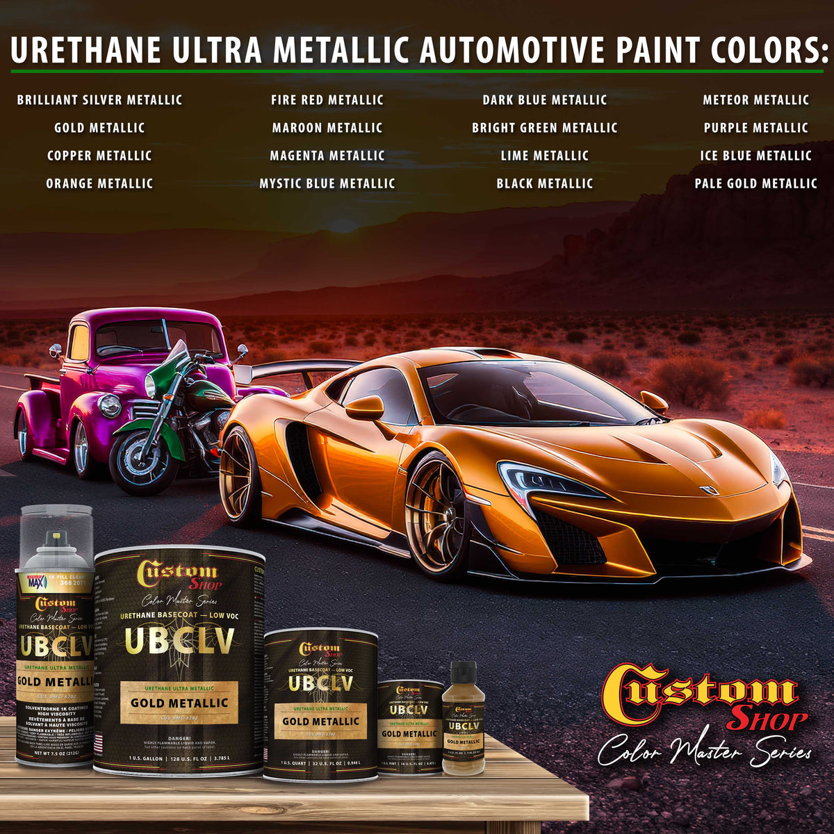 UMC Urethane Ultra Metallic Colors - Gold Metallic- Gallon