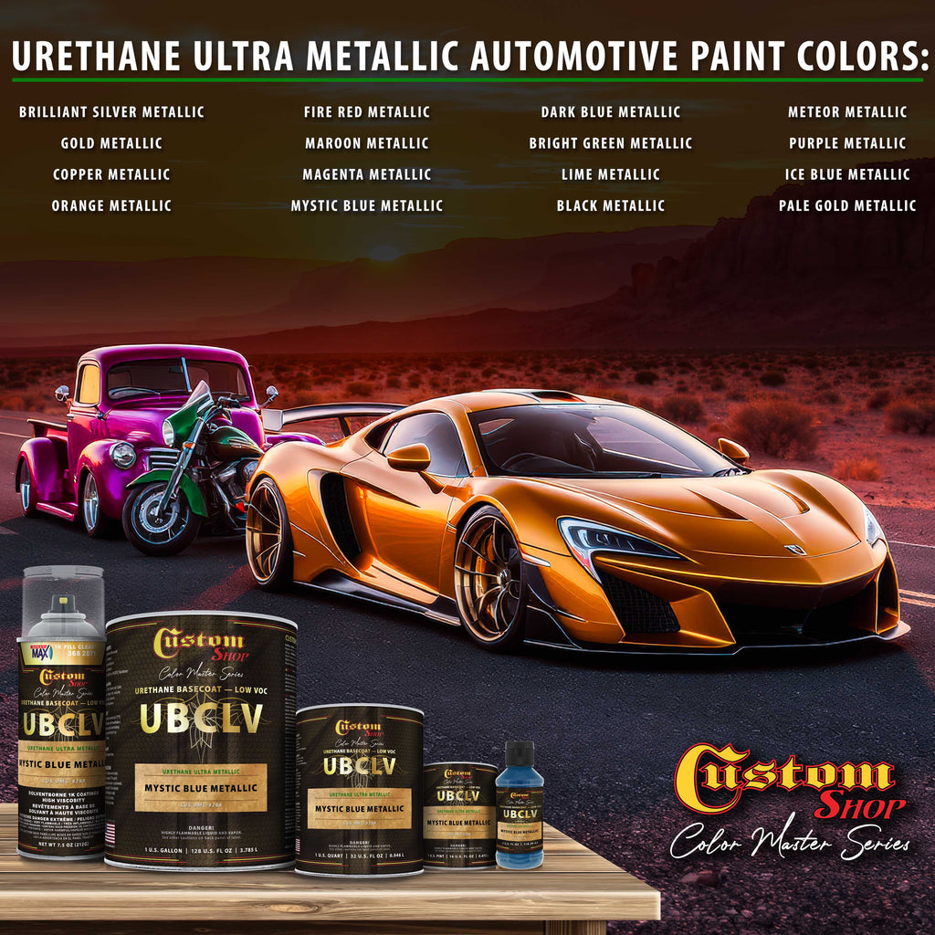 UMC Urethane Ultra Metallic Colors - Mystic Blue Metallic - 4-Ounce Ready to Spray Bottle