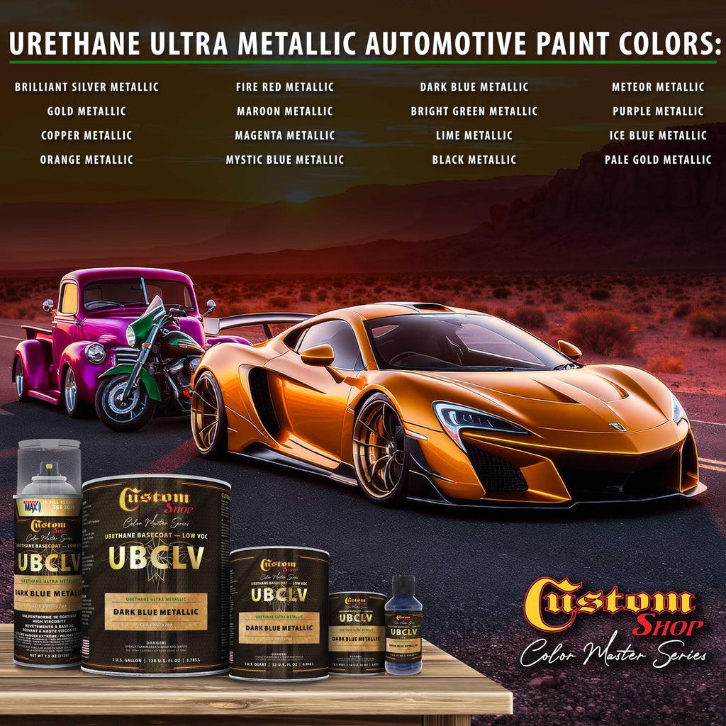 UMC Urethane Ultra Metallic Colors - Dark Blue Metallic - 4-Ounce Ready to Spray Bottle