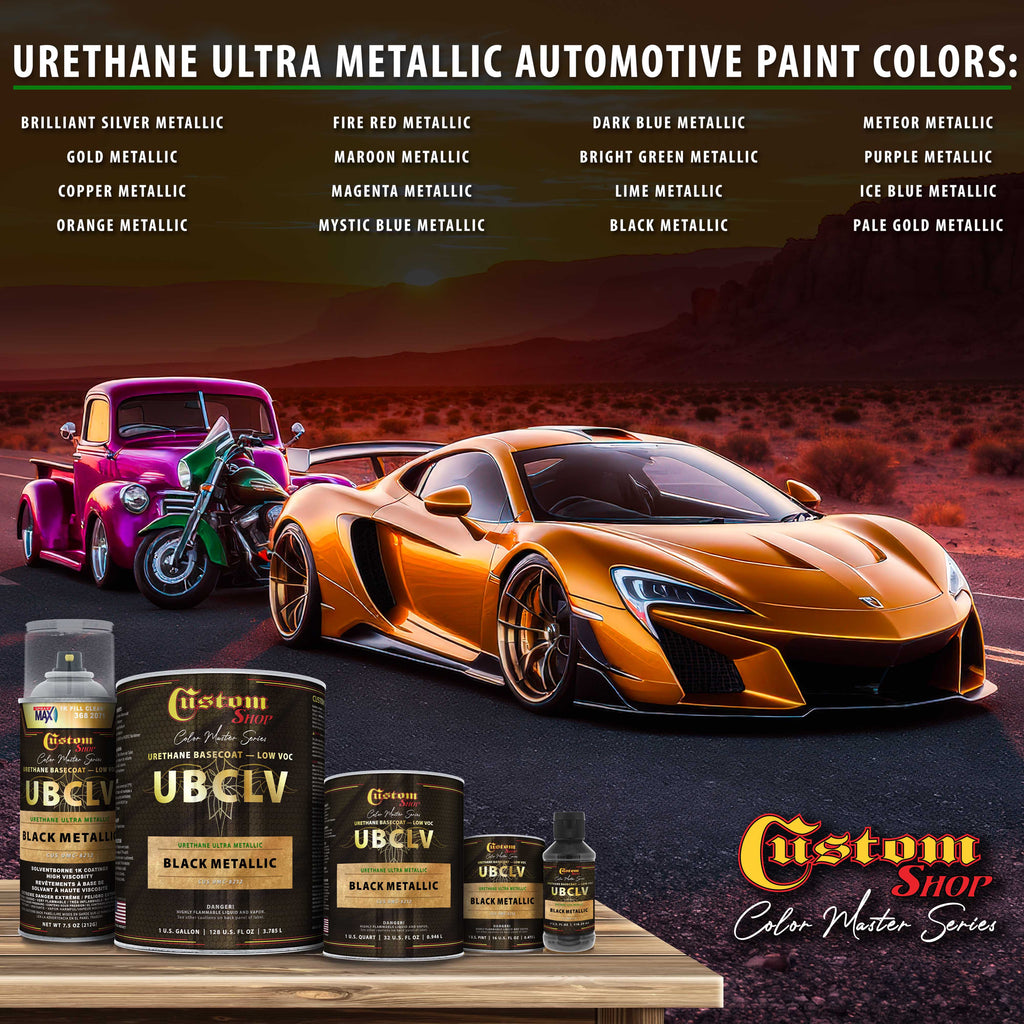 UMC Urethane Ultra Metallic Colors - Black Metallic- Spray Can
