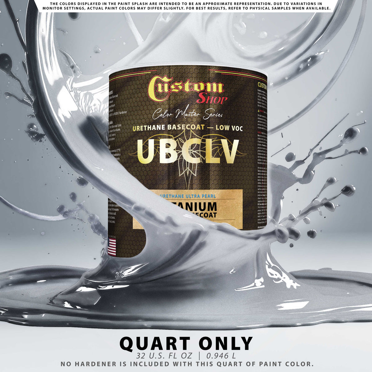 UPC Urethane Ultra Pearl Colors - Titanium Pearl Basecoat- Quart